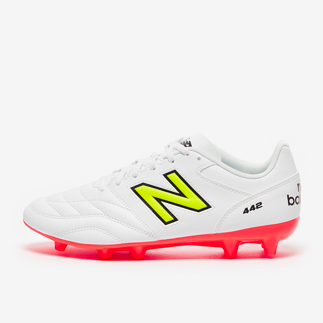 New Balance 442 V2 Academy FG - White/Energy Red/Hi