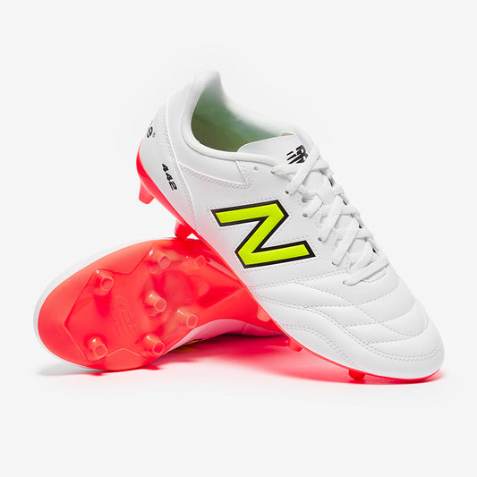 New Balance 442 V2 Academy FG - White/Energy Red/Hi