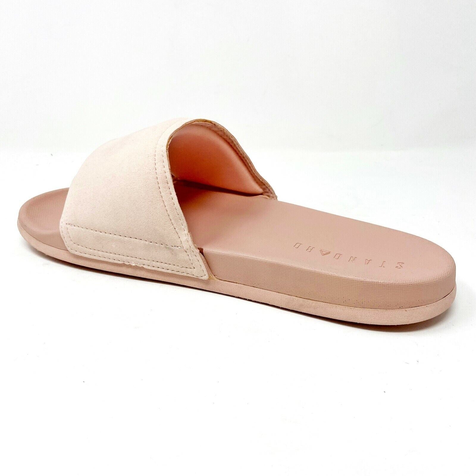 STNDRD Standard Los Angeles Monaco Suede Pink Mens Slide Sandals