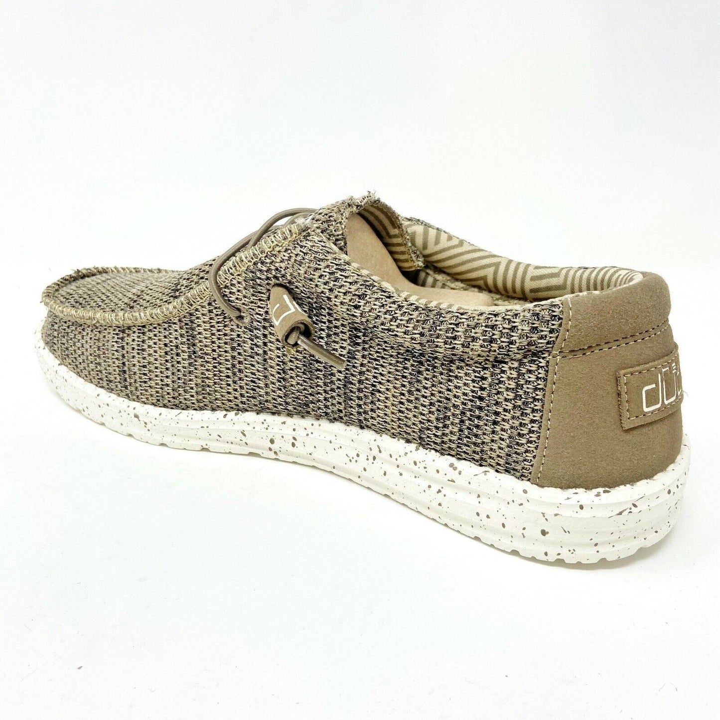 Hey Dude Mens Wally Sox Brown Slip On Comfort Casual Shoes