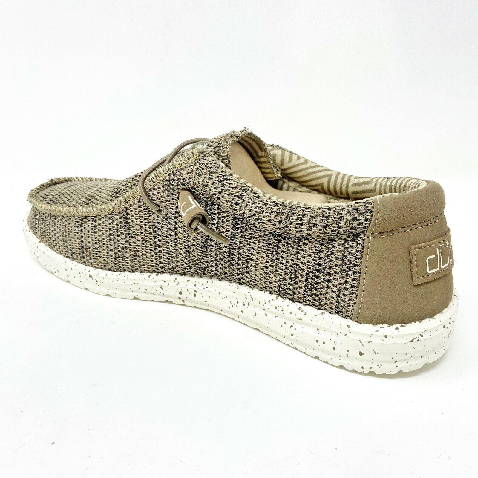 Hey Dude Mens Wally Sox Brown Slip On Comfort Casual Shoes