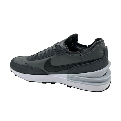 Nike Waffle One Leather Iron Grey Black Mens Athletic Sneaker