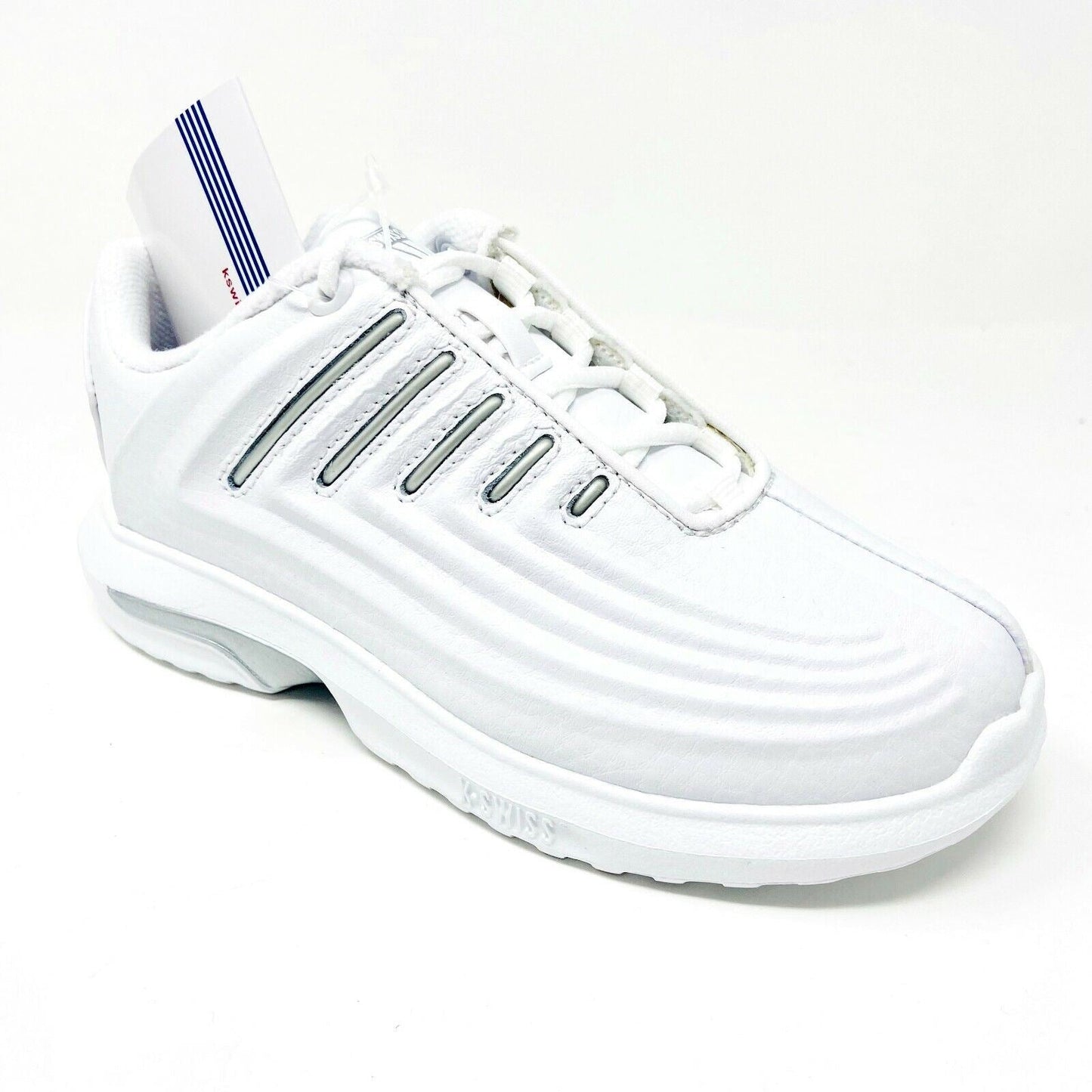 K-Swiss Maxon White Platinum Child Kids Casual Sneakers 5697147