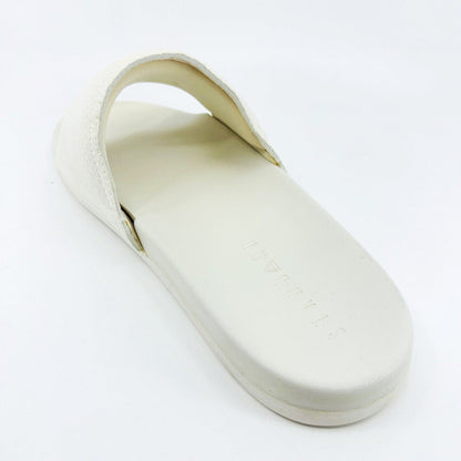 STNDRD Standard Los Angeles Monaco Snake White Womens Summer Slide Sandals