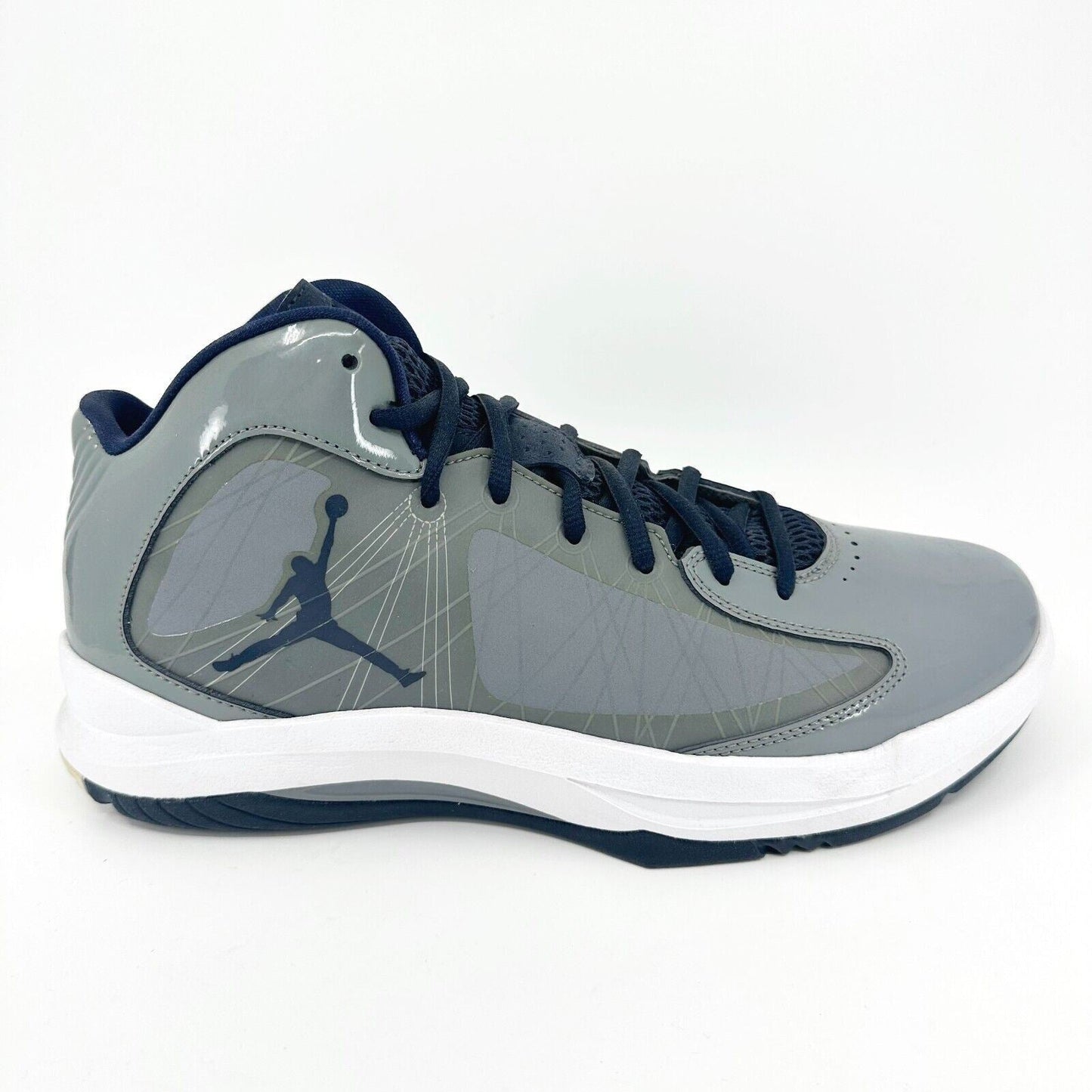 Jordan Aero Flight Cool Grey Obsidian White Mens Basketball Sneakers 524959 007