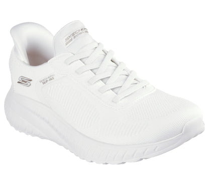 Women's Wide Fit Skechers 117497W Slip-ins Sport Squad Chaos Trainers