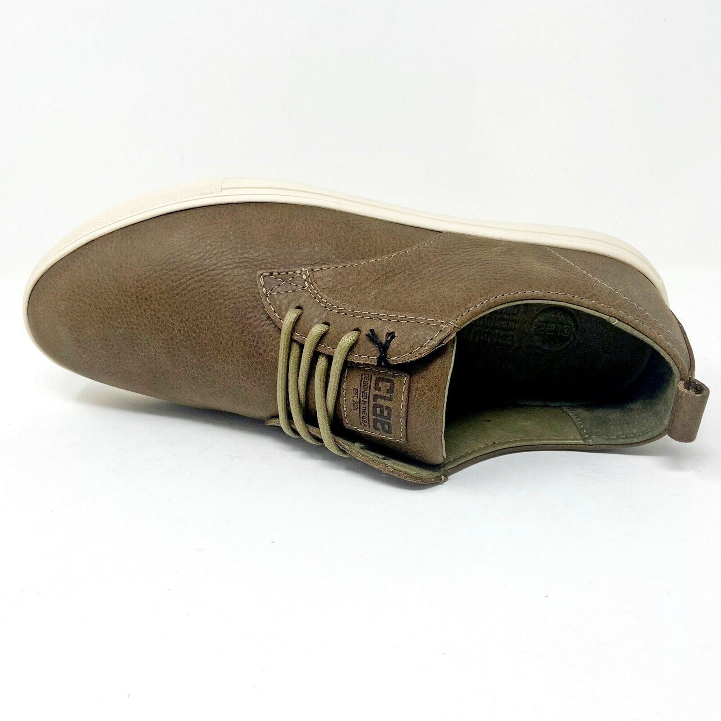 Clae Ellington SP Otter Milled Leather Mens Casual Sneakers