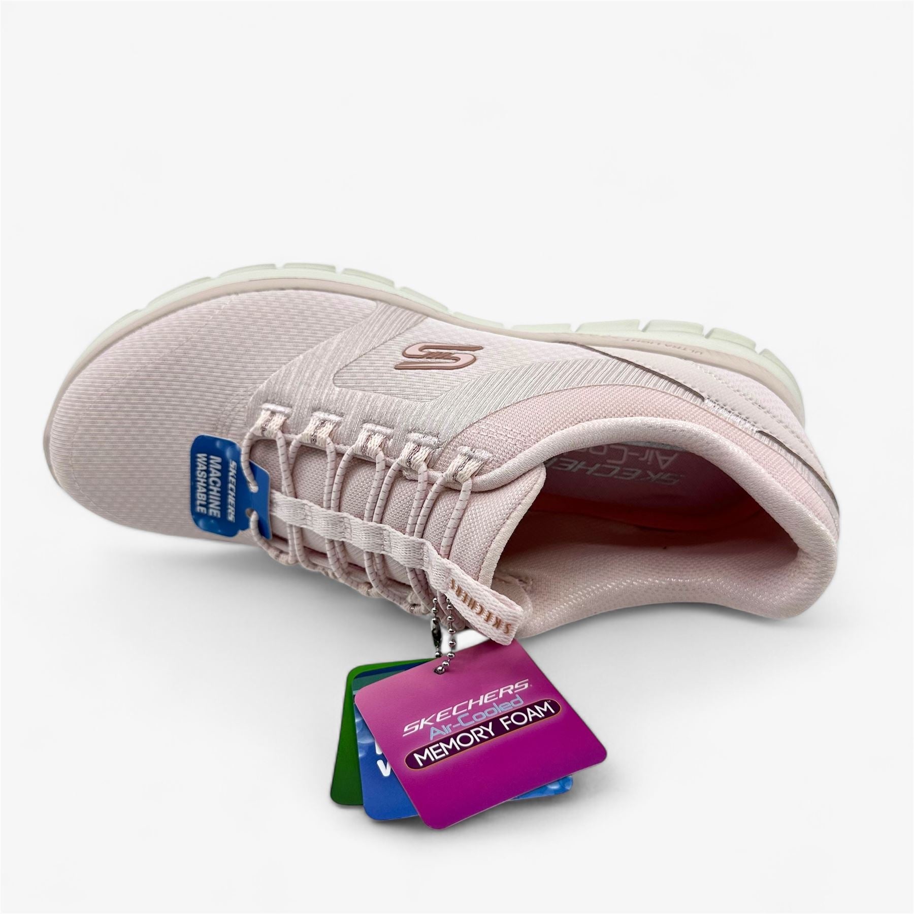 Skechers Luminate Shine Pink Womens Athletic Sneaker