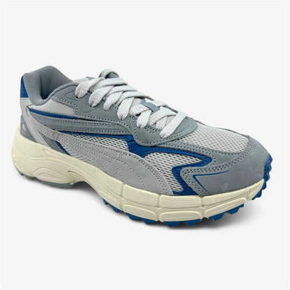PUMA Teveris G Blue Horizon Feather Gray Mens Spikeless Golf Shoes