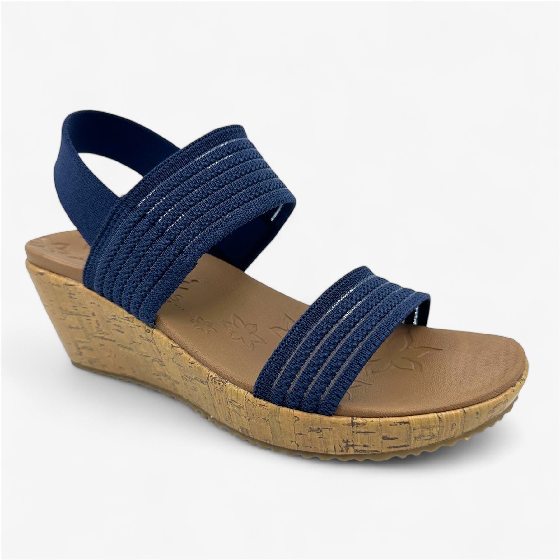 Skechers Beverlee Sheer Luck Navy Blue Womens Sandal Strappy