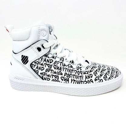 K Swiss x Gary Vee 004 Mid White Black Positivity & Optimism Womens Size 9.5