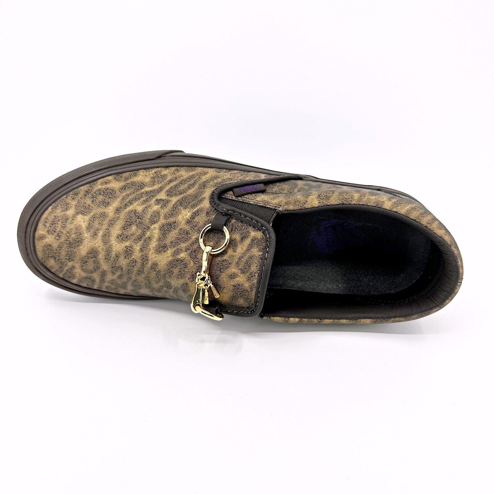 Vans Vault Classic Slip On V (Needles) Brown Zebra Leopard Mens Casual Shoes