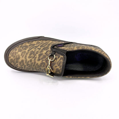 Vans Vault Classic Slip On V (Needles) Brown Zebra Leopard Mens Casual Shoes