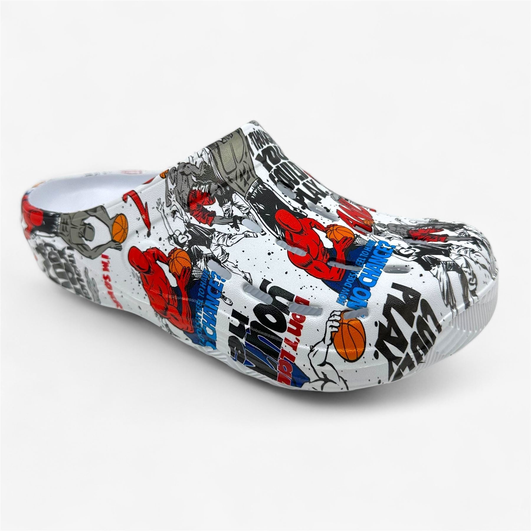 AND1 Bodega Clog White Multicolor Mens Sandal Slide