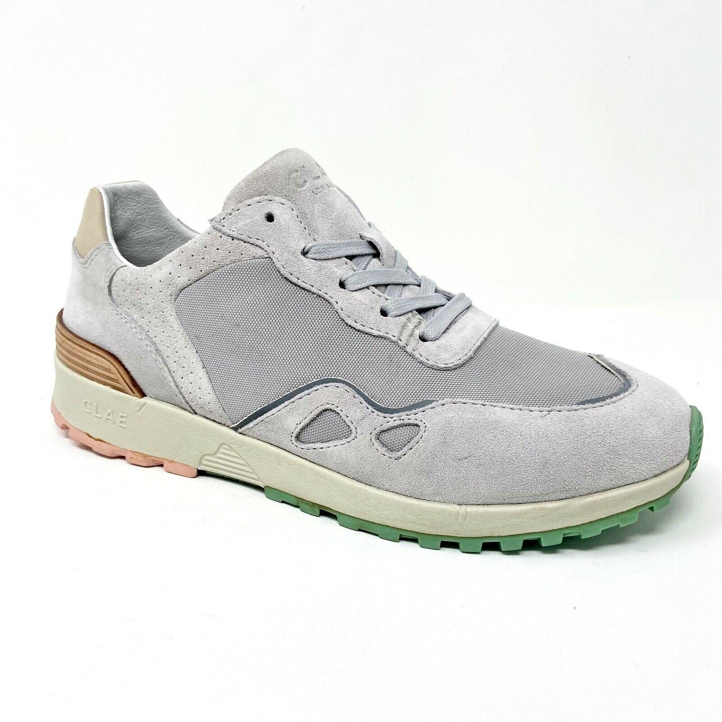 Clae Hayden Microgray Suede Mens Premium Casual Sneakers