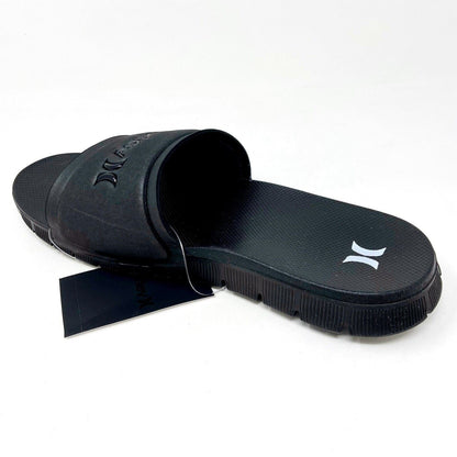 Hurley Fusion Slide Black Womens Size 11 Sandals Slide AJ0058 010