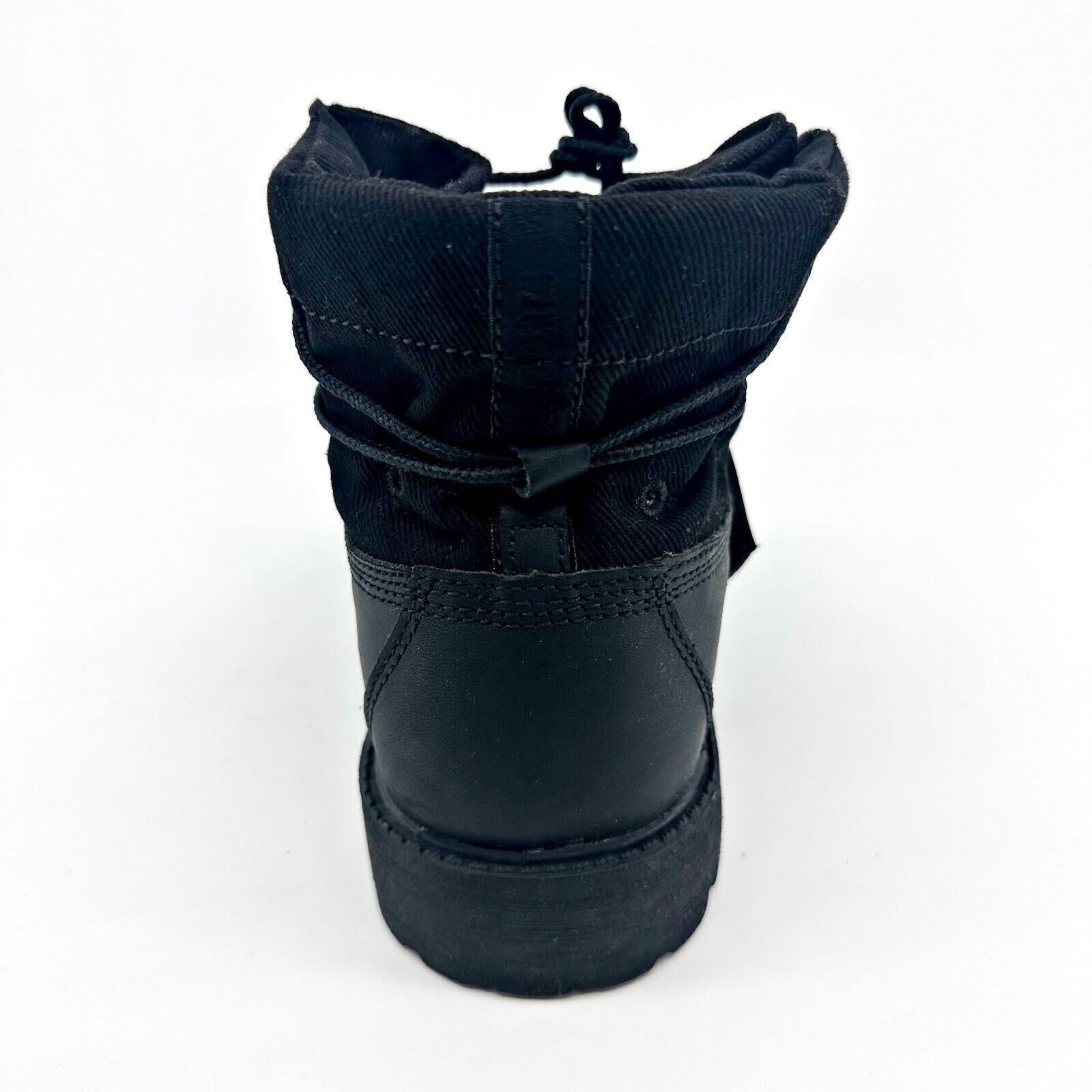 Timberland 6 In Roll Top Waterproof Convesso Black Kids Junior Boots 22960