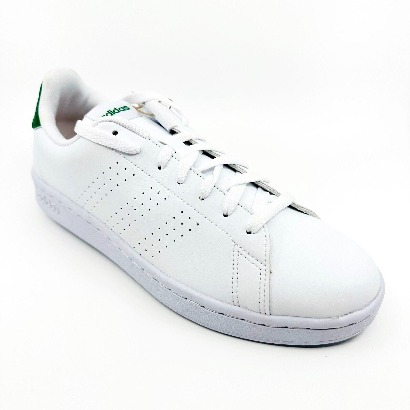 Adidas Advantage White Green Mens Athletic Tennis Sneakers GZ5300