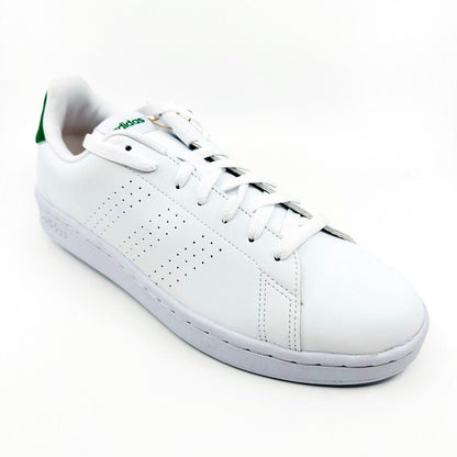 Adidas Advantage White Green Mens Athletic Tennis Sneakers GZ5300