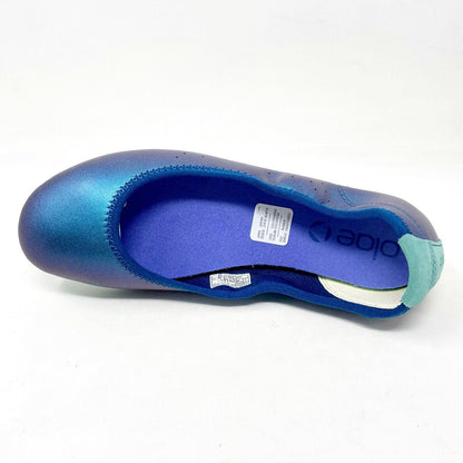 Plae Crosby Titanium Quartz Womens Comfort Slip On Leather Flats 556310 018