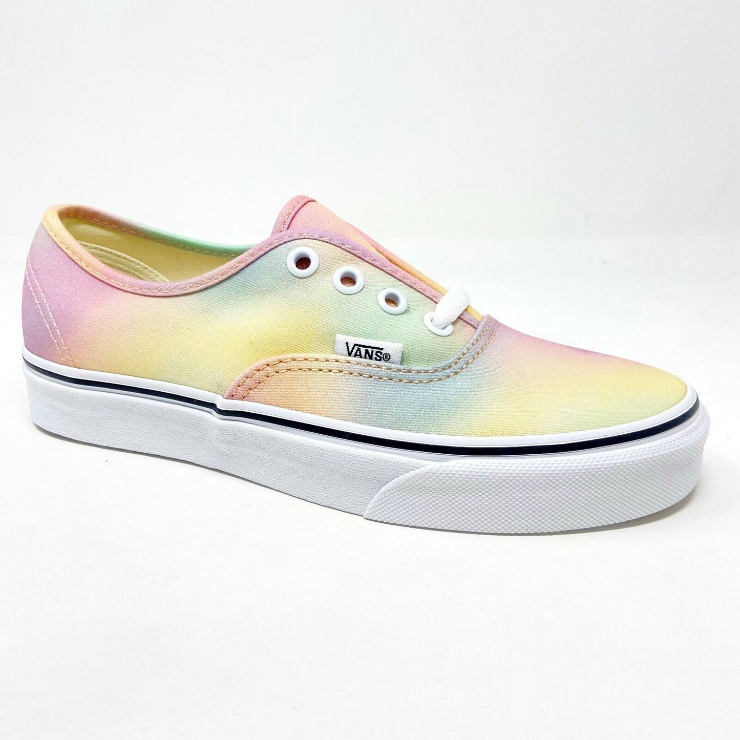 Vans Authentic (Aura Shift) Multicolor True White Womens Canvas Sneakers