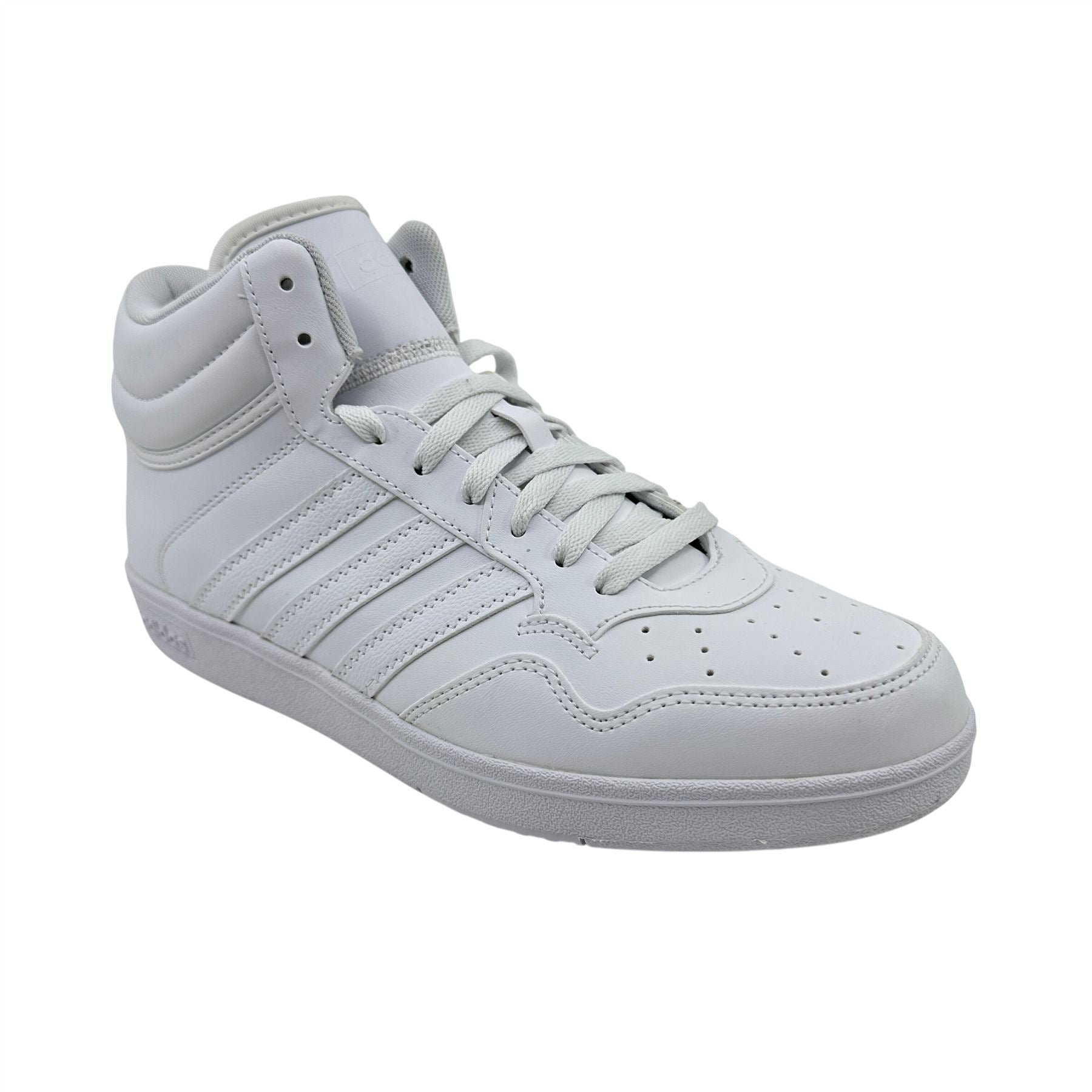 Adidas Hoops 4.0 Mid White Mens Athletic Sneaker