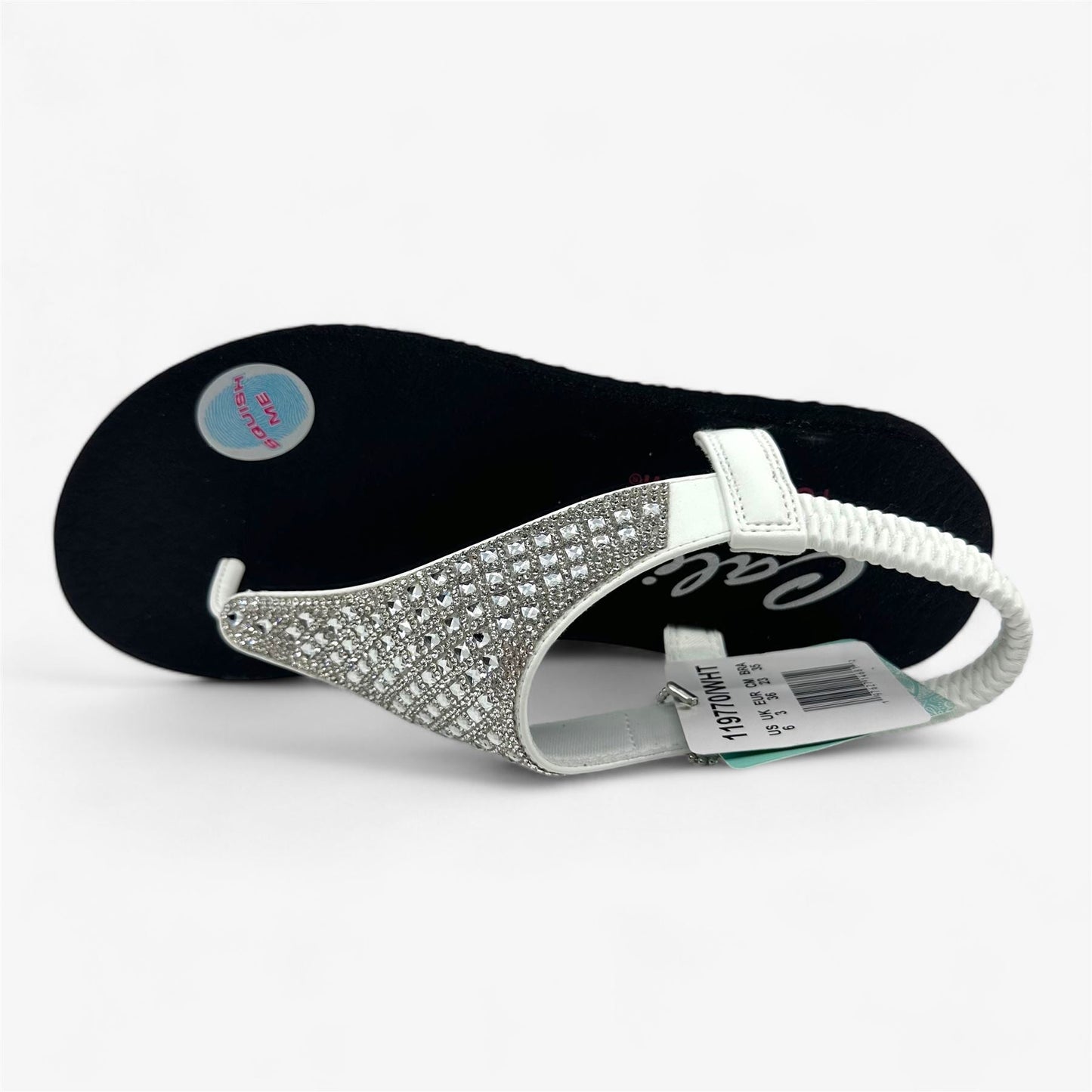 Skechers Meditation Rockstar White Womens Sandal Slingback