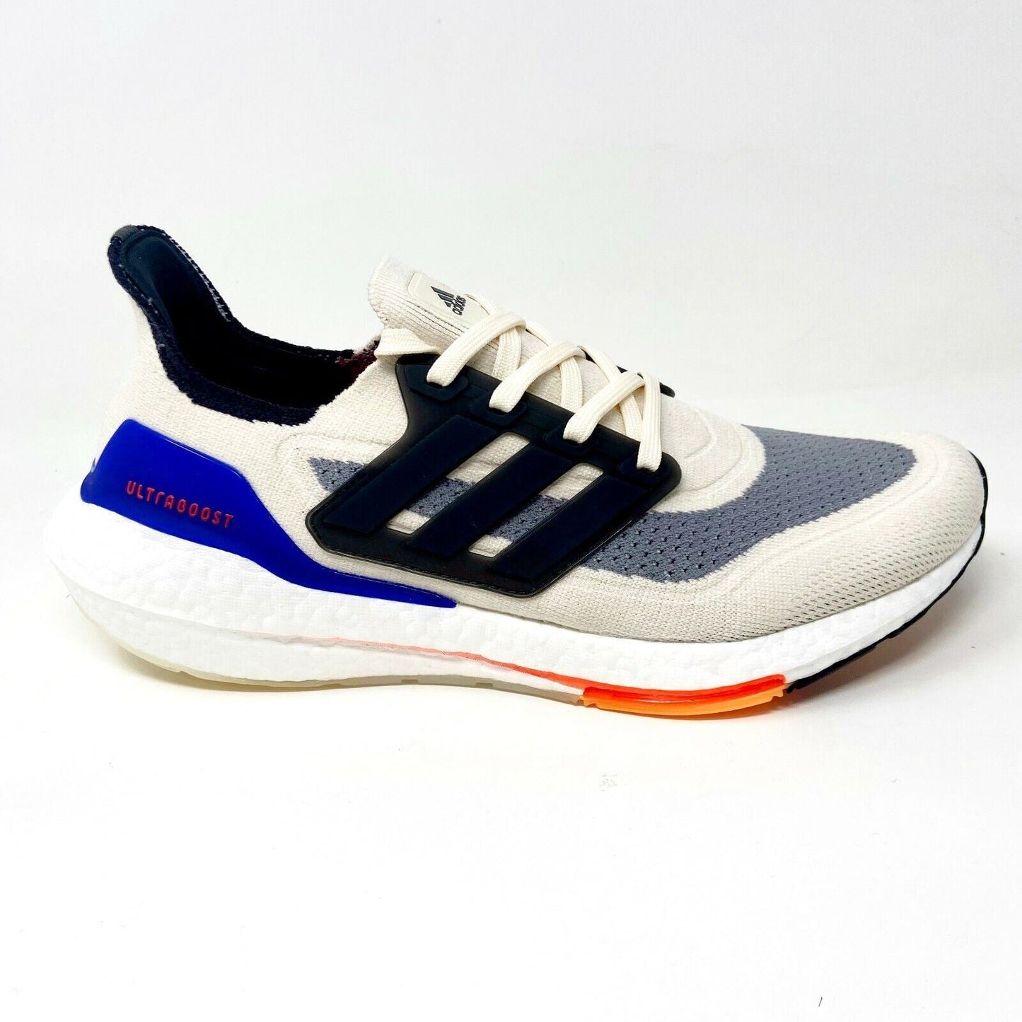 Adidas UltraBoost 21 Wonder White Carbon Mens Size 9.5 Running Shoes S23869