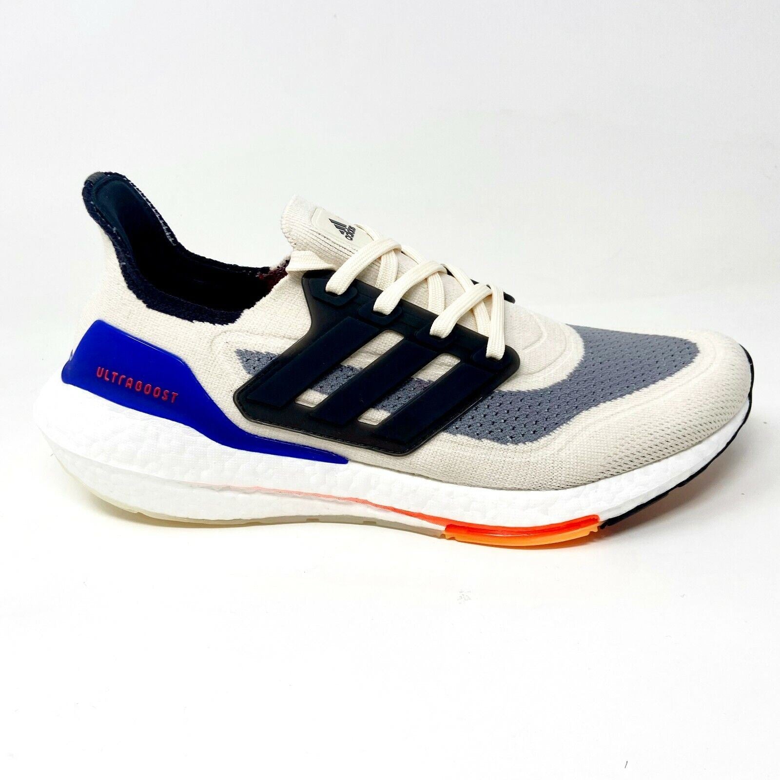 Adidas UltraBoost 21 Wonder White Carbon Mens Size 9.5 Running Shoes S23869