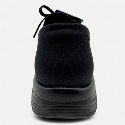 Skechers Graceful First Blush Black Womens Wide Casual Slip Ins Sneaker