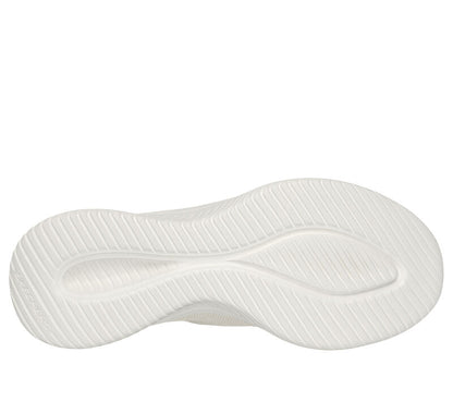 Women's Wide Fit Skechers 149710 Slip-ins Ultra Flex 3.0 Brilliant Trainers - Natural