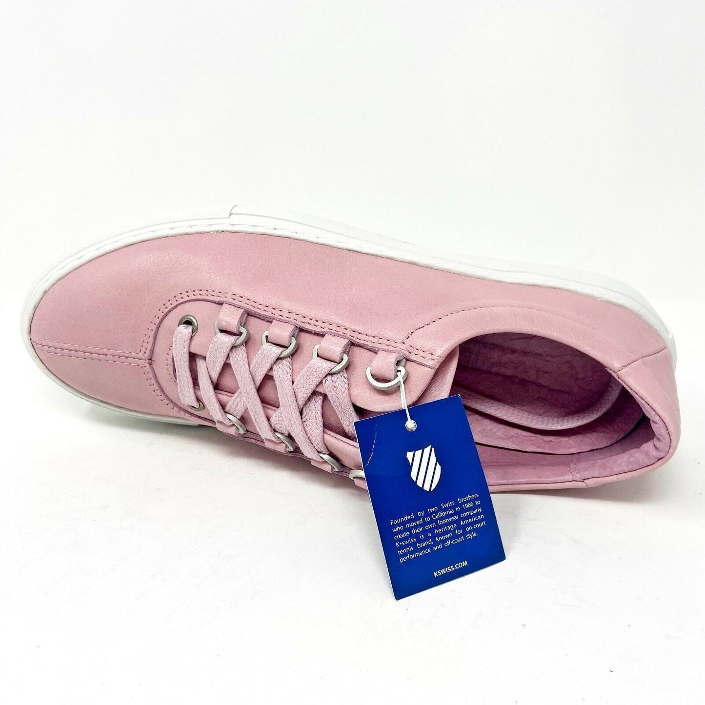 K-Swiss Court Classico Chalk Pink Off White Womens Casual Sneakers 95097 613