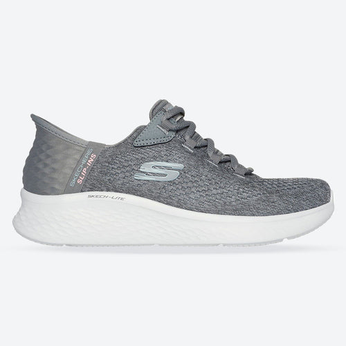 Women's Wide Fit Skechers 150012 Slip-ins Skech Lite Pro Natural Trainers