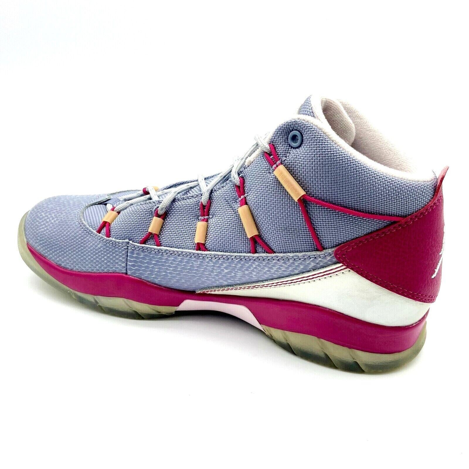 Jordan Prime Flight (GS) Gray Hyper Fuchsia Kids Basketball Sneakers 616593 009