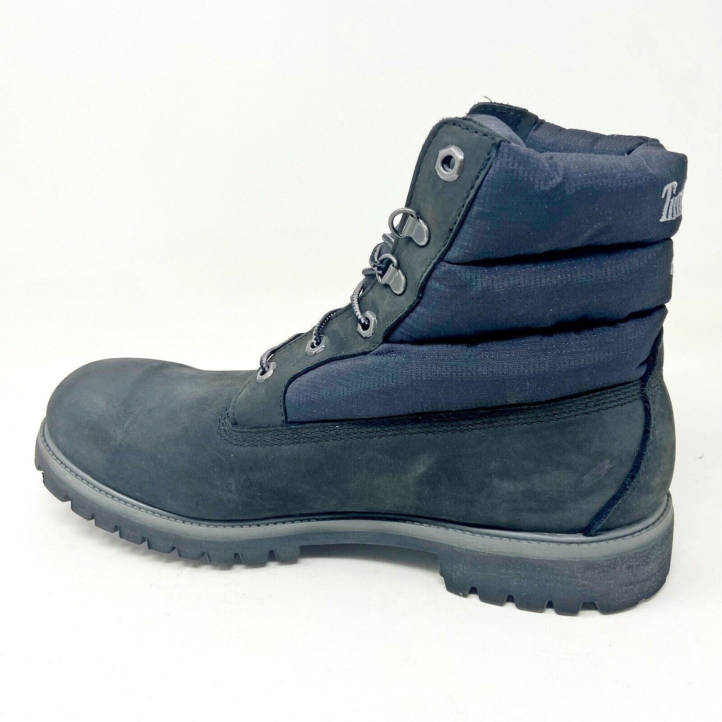 Timberland 6 In Premium Panel Black Waterproof Mens Nubuck Boots 4053