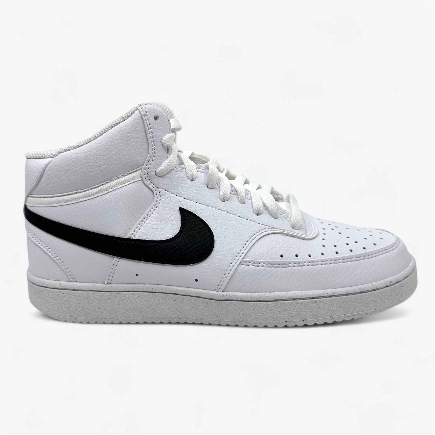 Nike Court Vision Mid NN White Black Mens Athletic Sneaker