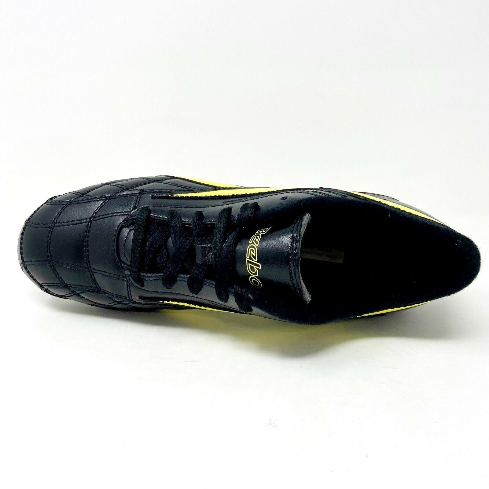 Reebok Campio SQ MS LT Black Blazing Yellow Mens Leather Soccer Cleats 19 166909