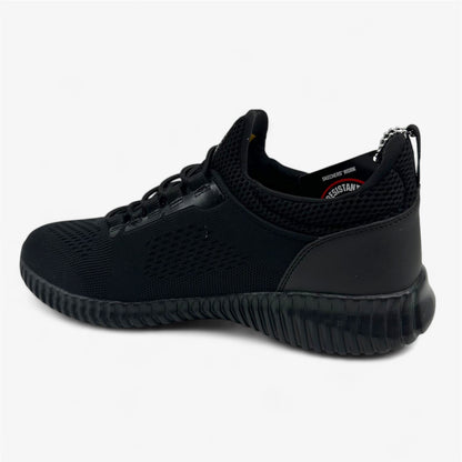 Skechers Cessnock Black Mens Size 8 Athletic Slip Resistant Sneaker