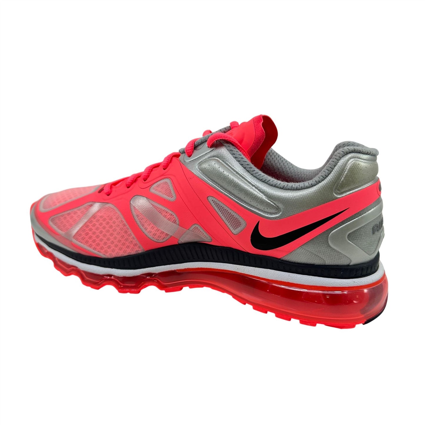Nike Air Max+ 2012 White Hot Punch Platinum Womens Athletic Sneaker