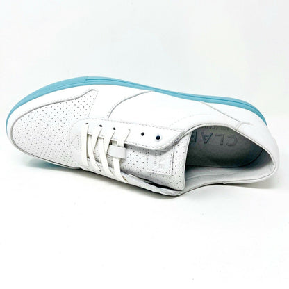 Clae Gregory White Seashell Mens Premium  Casual Sneakers