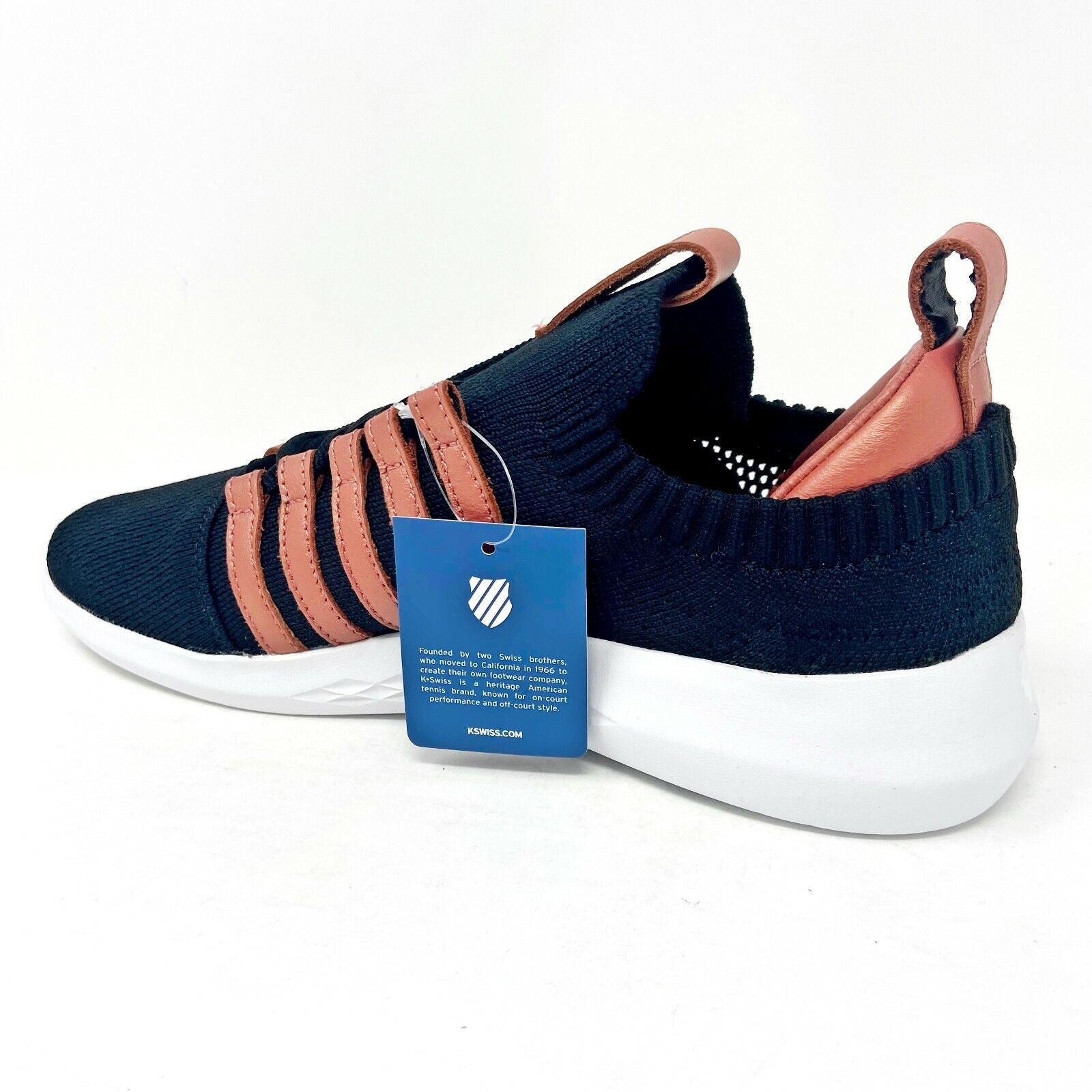 K-Swiss Gen K Icon Knit Black Ginger Spice Womens Shoe Sneakers 95578 040