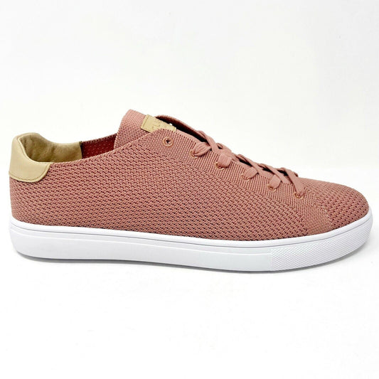 Clae Bradley Knit Rose White Mens Premium Casual Sneakers