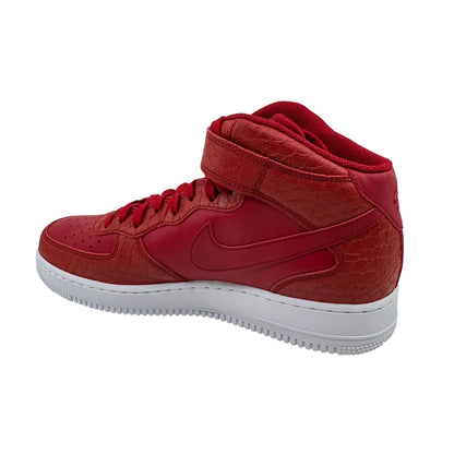 Nike Air Force 1 Mid '07 LV8 Gym Red White Mens Athletic Python Sneaker