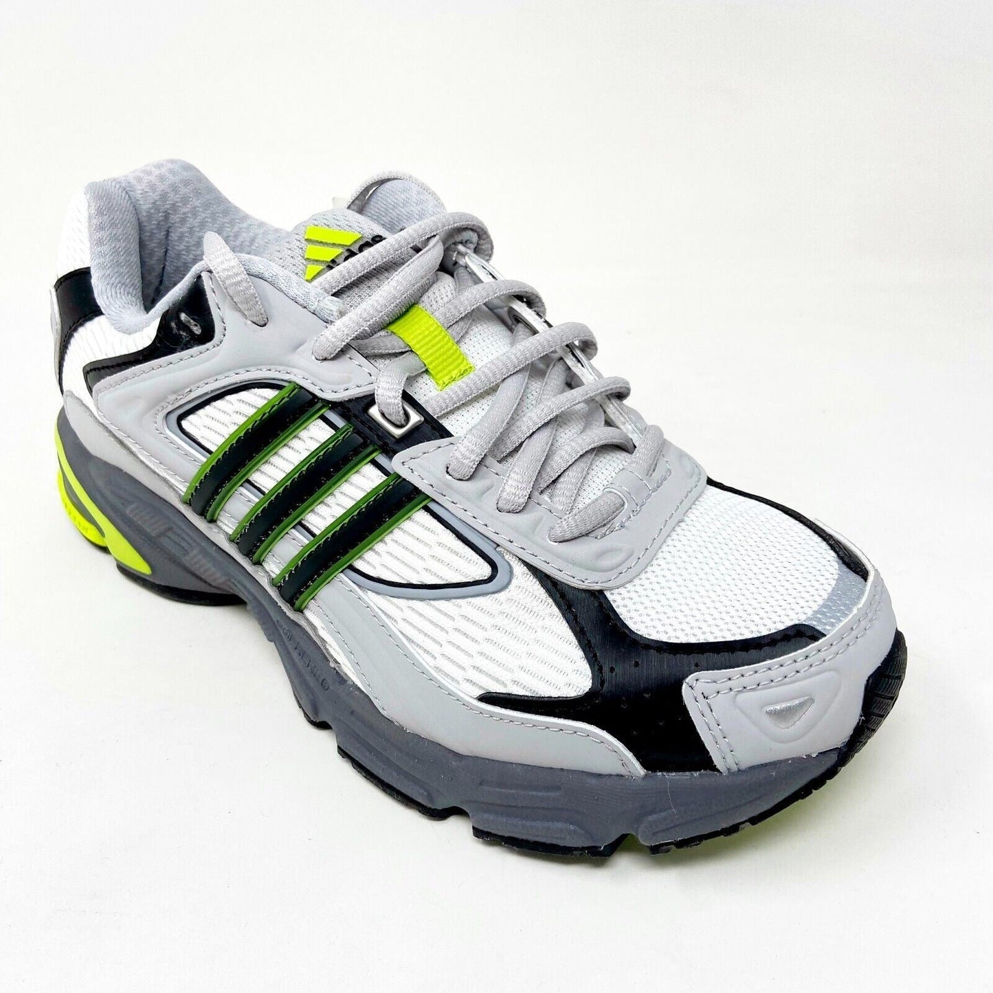 Adidas Reponse CL Neon Gray Black Solar Lime Womens Size 6 Sneakers FX7724