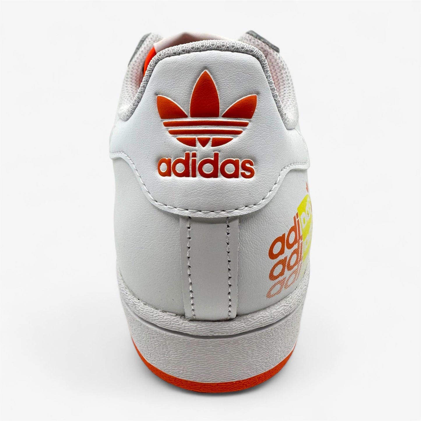 Adidas Superstar Y2K White Orange Mens Athletic Sneaker