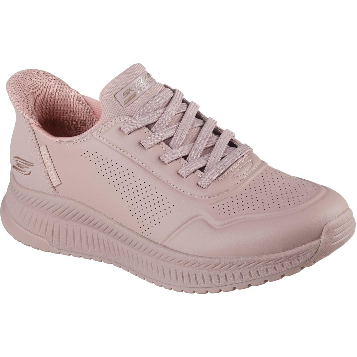 Women's Wide Fit Skechers 117740 Slip-ins Bobs Squad 4 Key Look Trainers