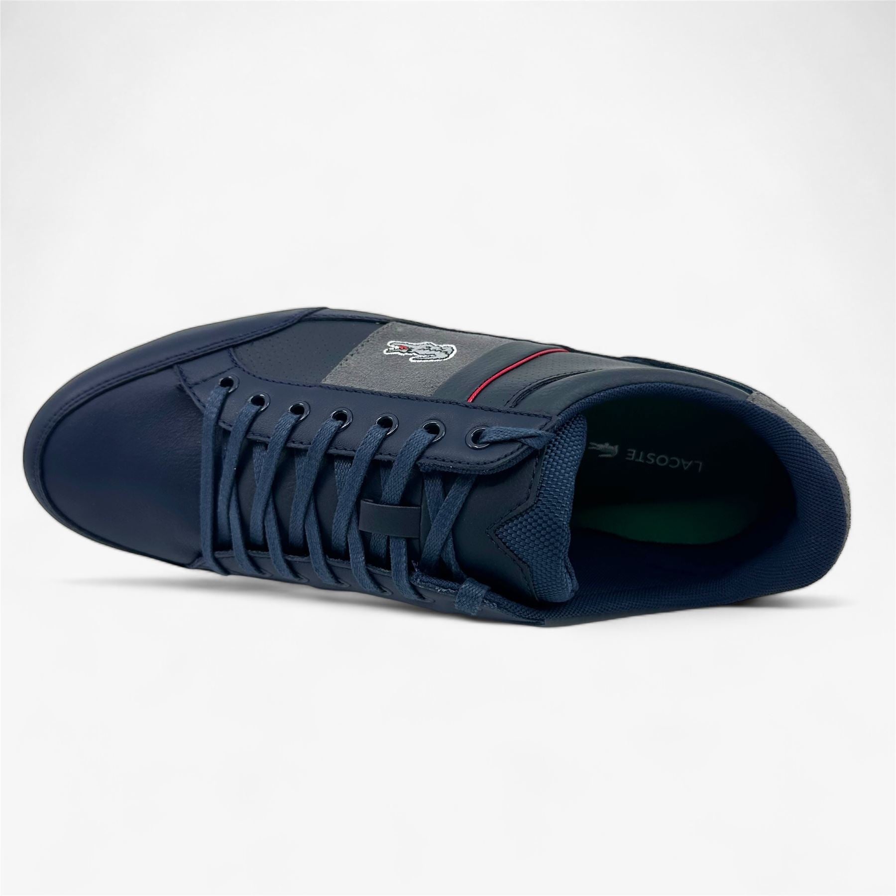 Lacoste Chaymon 216 1 SPM Navy Light Gray Mens Casual Sneaker