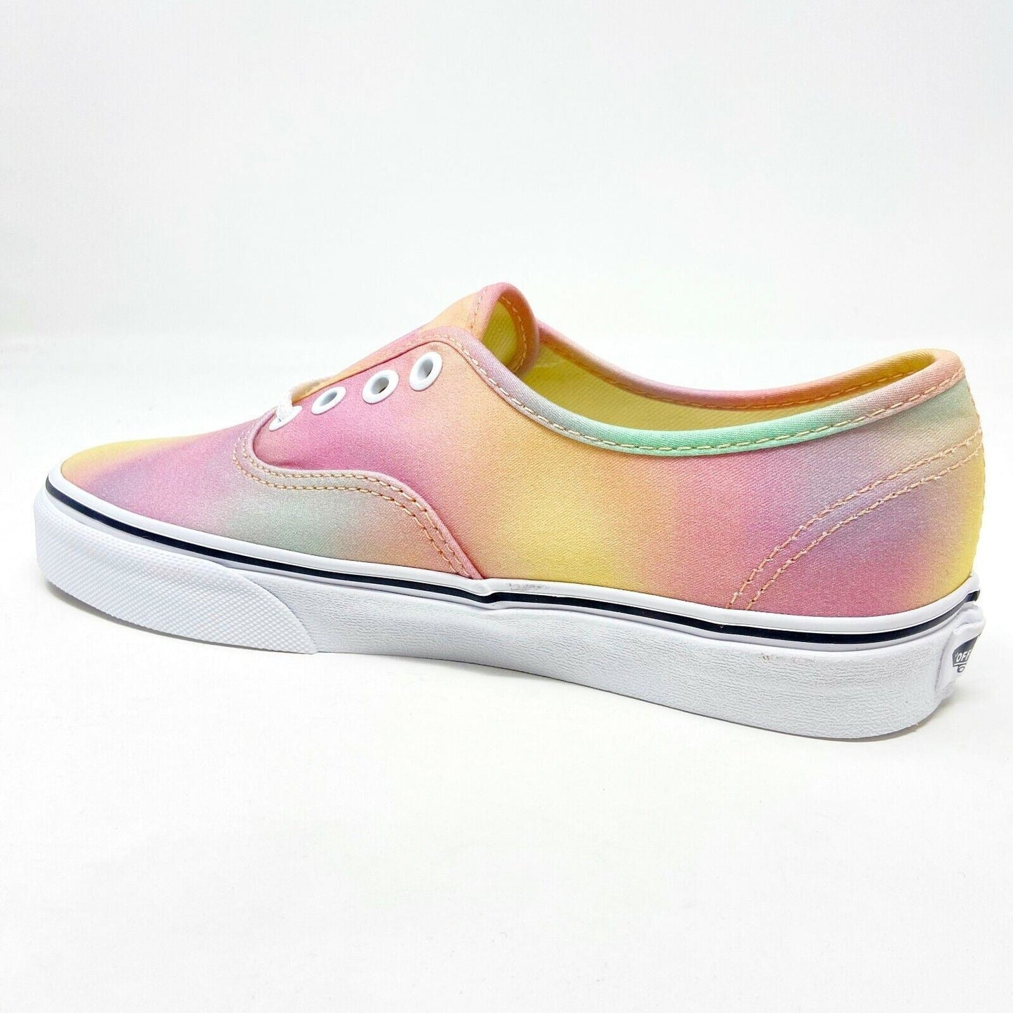 Vans Authentic (Aura Shift) Multicolor True White Womens Canvas Sneakers