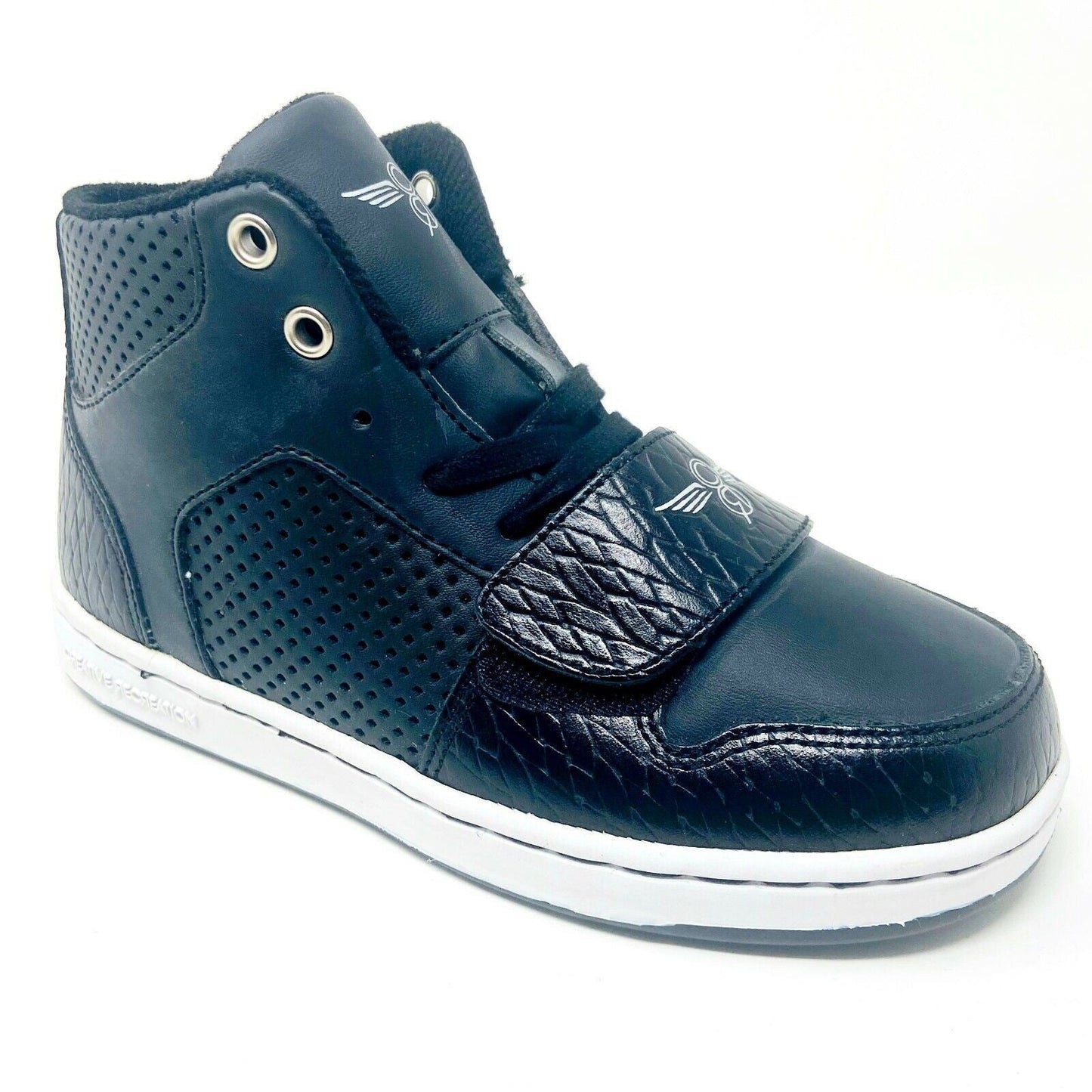 Creative Recreation Cesario Black Woven Youth Kids Sneakers