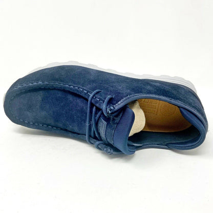 Clae Hopper Navy Suede Mens Low Top Casual Sneakers